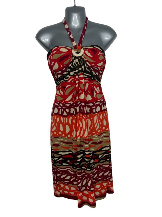 Nine West Dresses & Skirts - Nine West Strapless Halter Abstract Sundress Y2K